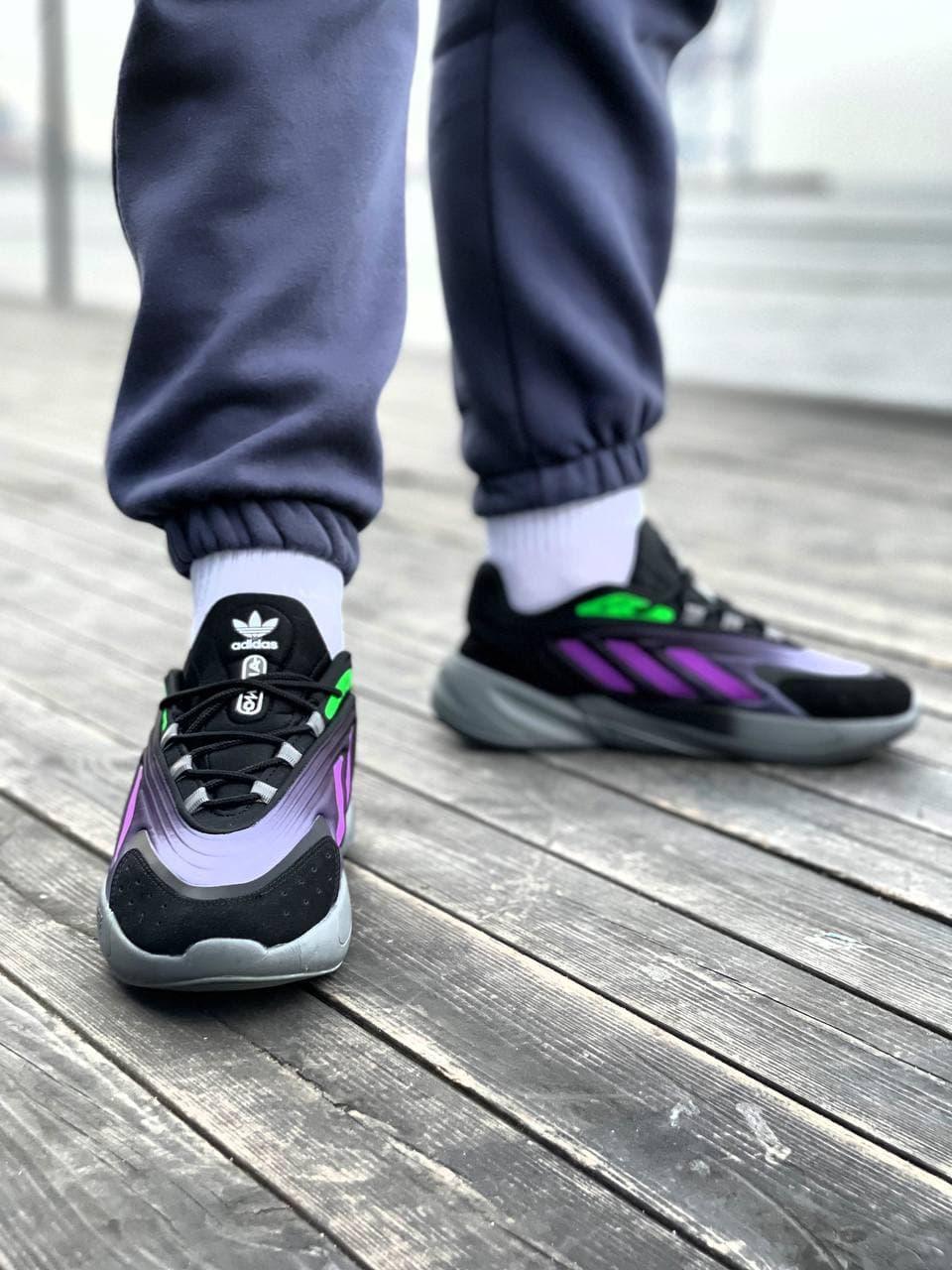 Adidas Ozelia Black Violet Green