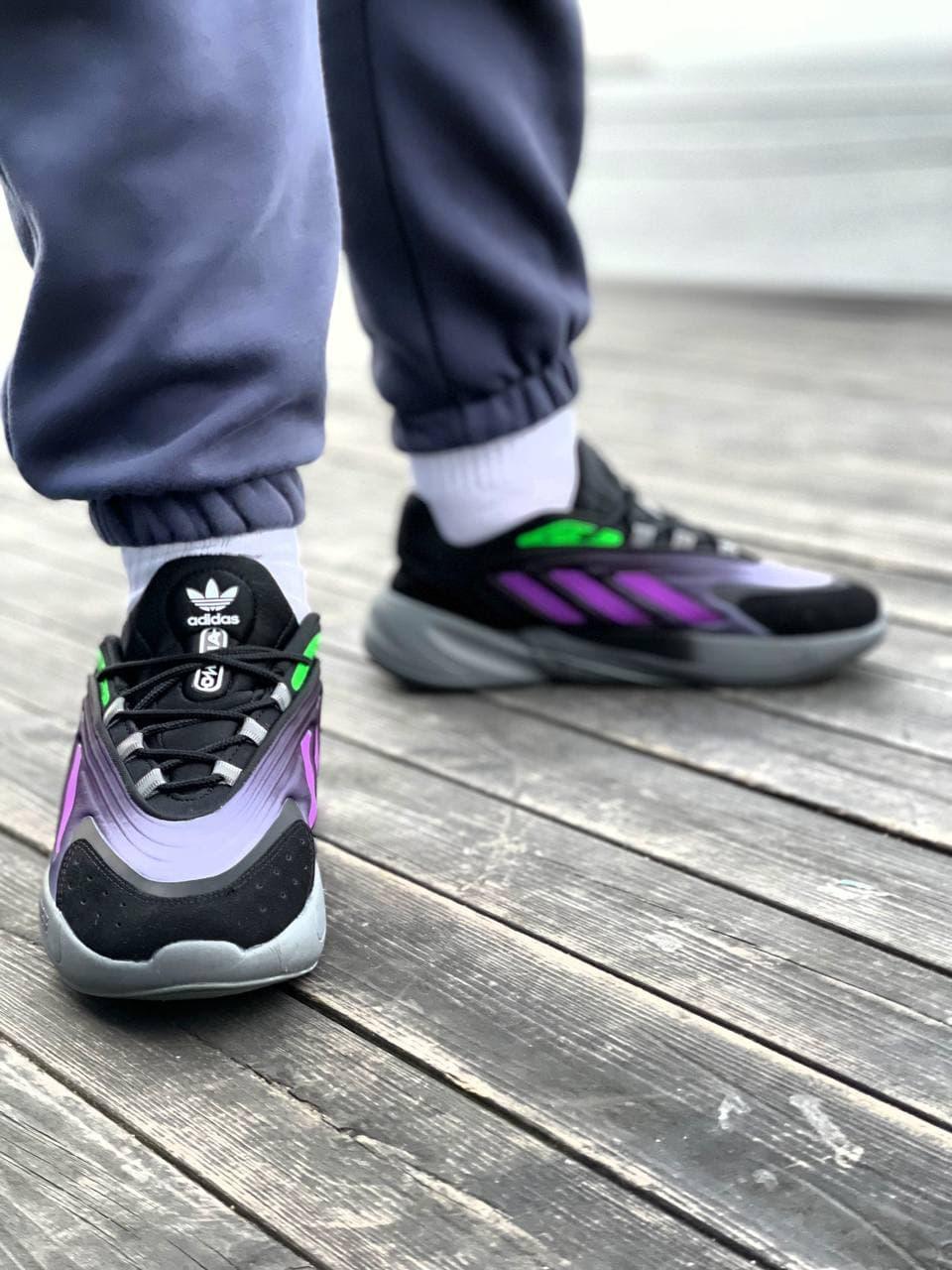 Adidas Ozelia Black Violet Green