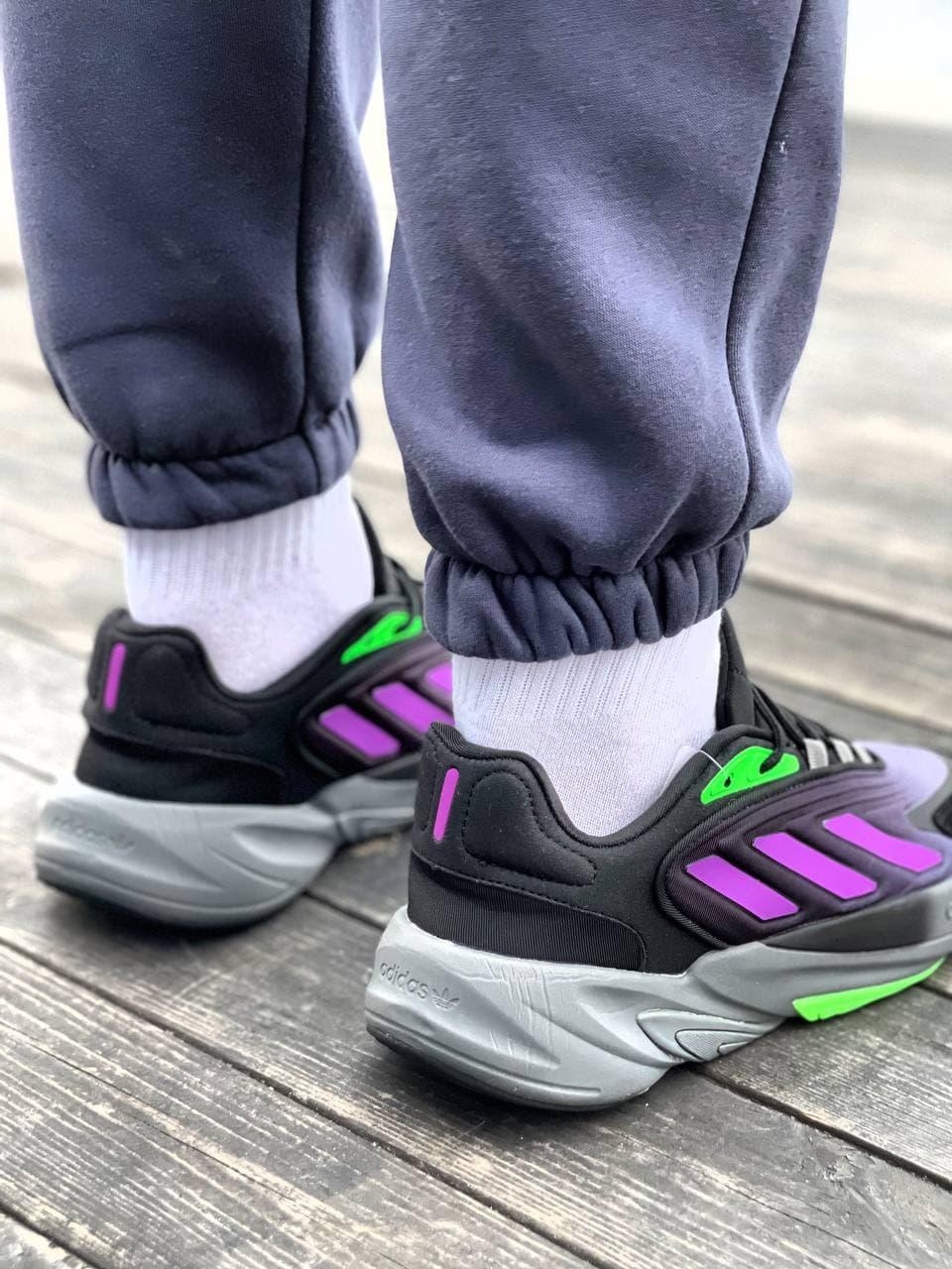 Adidas Ozelia Black Violet Green