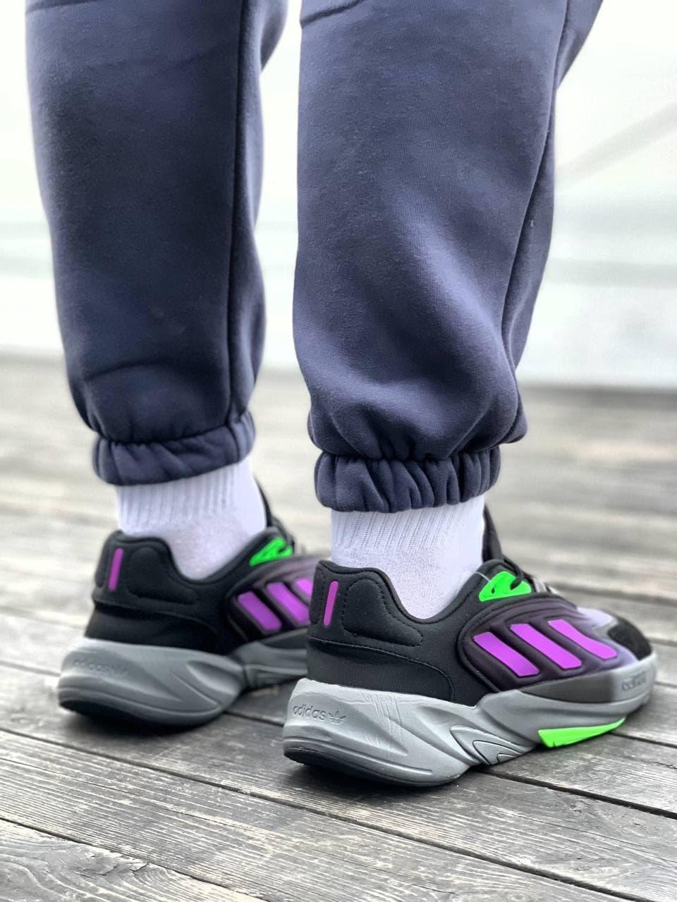 Adidas Ozelia Black Violet Green