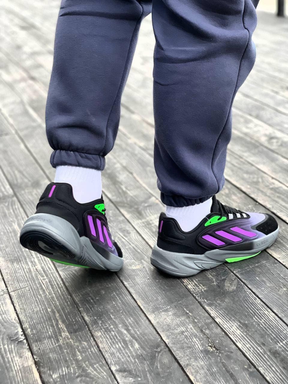 Adidas Ozelia Black Violet Green
