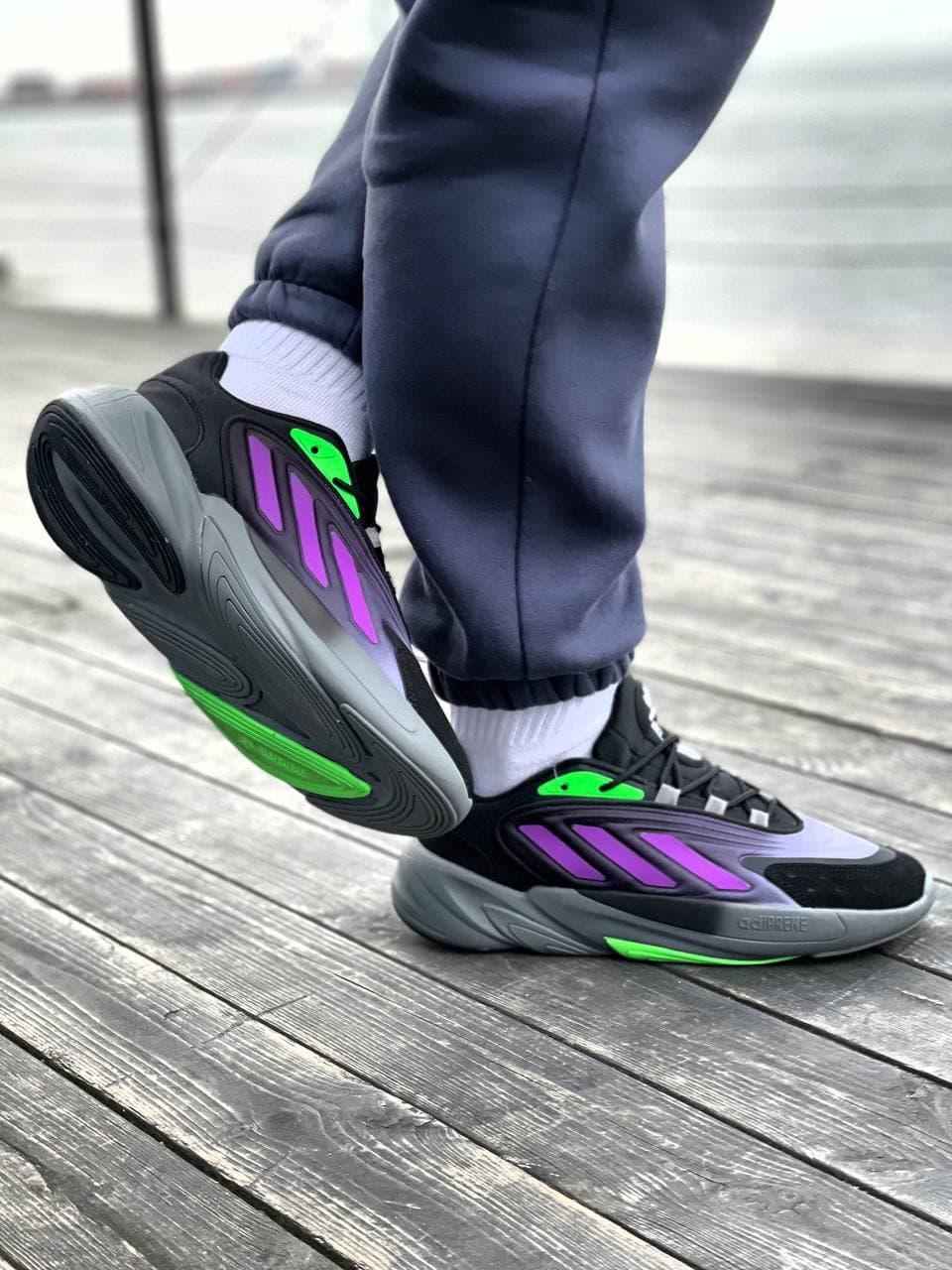Adidas Ozelia Black Violet Green