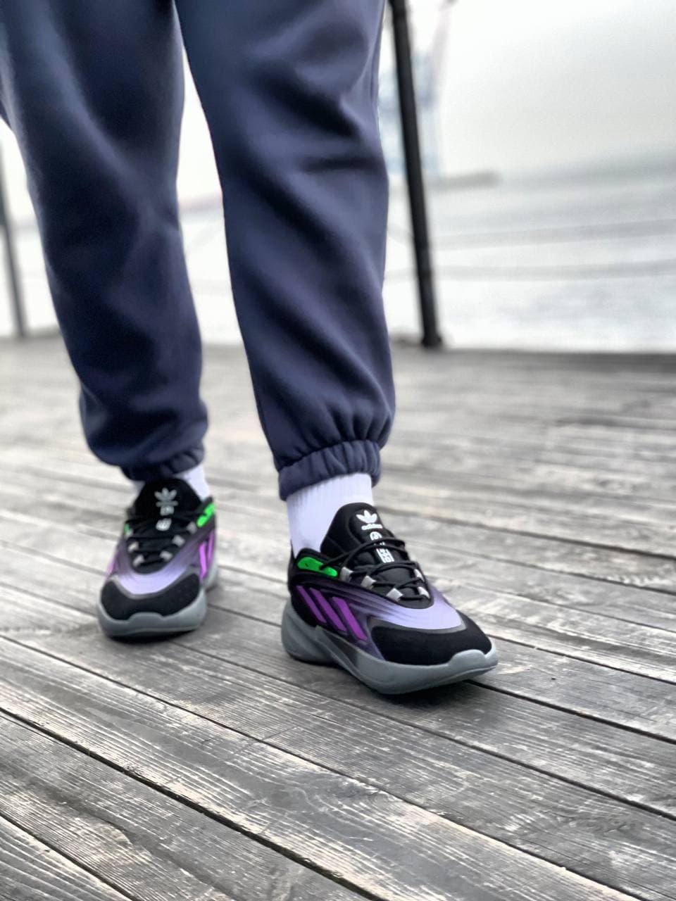 Adidas Ozelia Black Violet Green