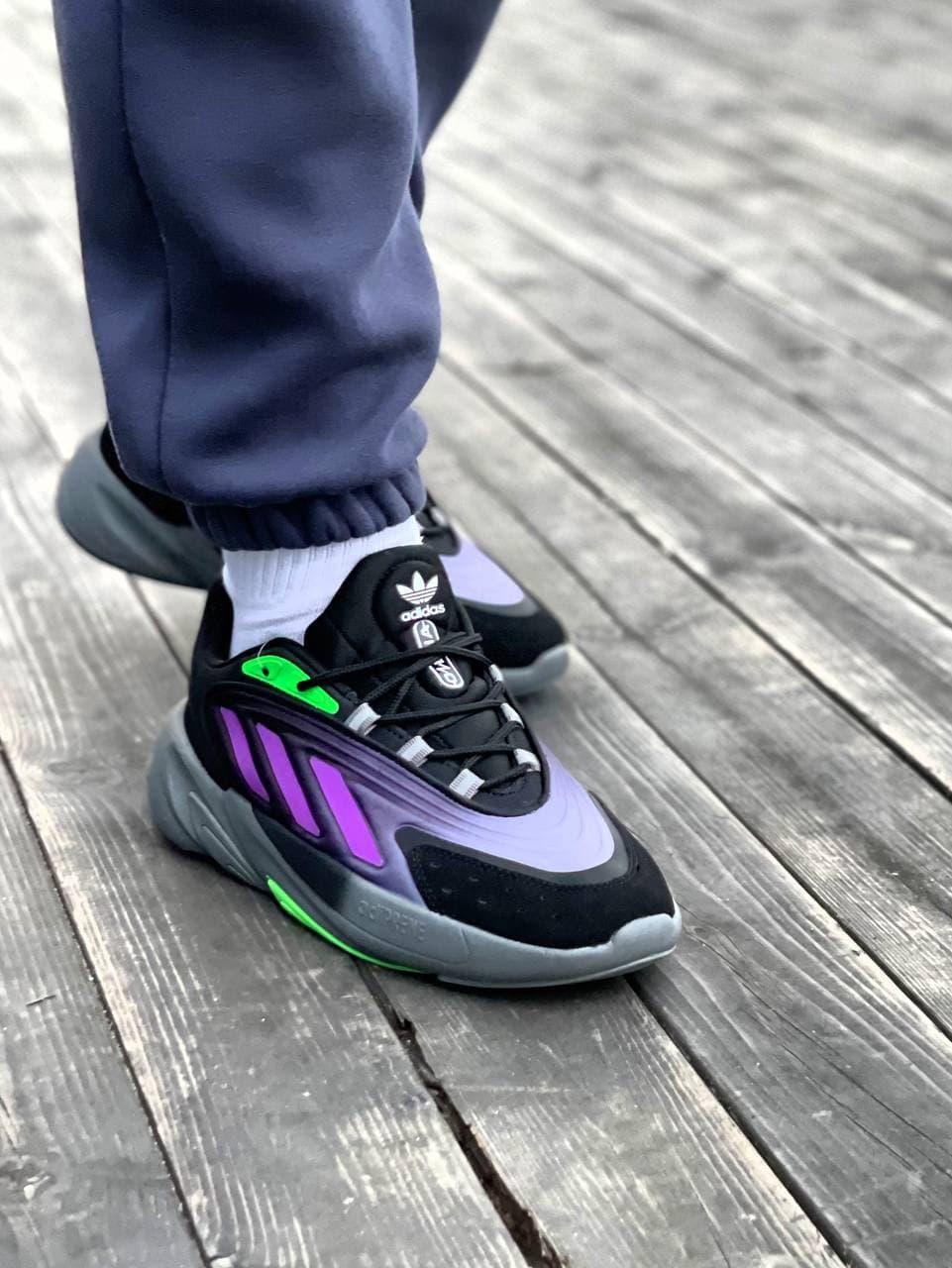 Adidas Ozelia Black Violet Green