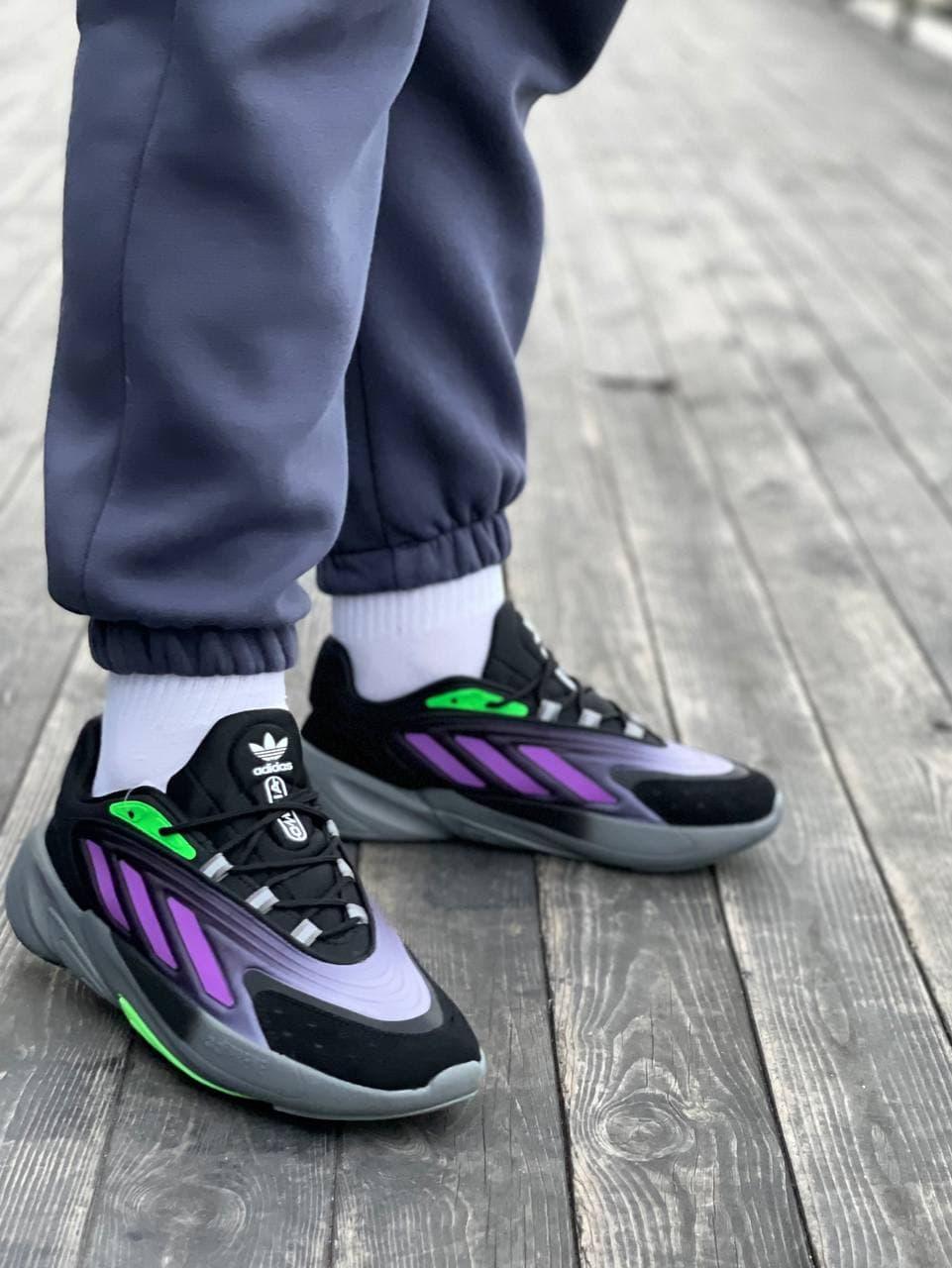 Adidas Ozelia Black Violet Green