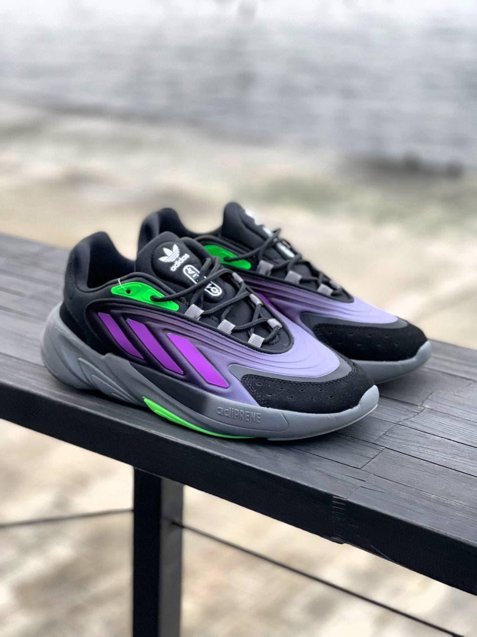 Adidas Ozelia Black Violet Green