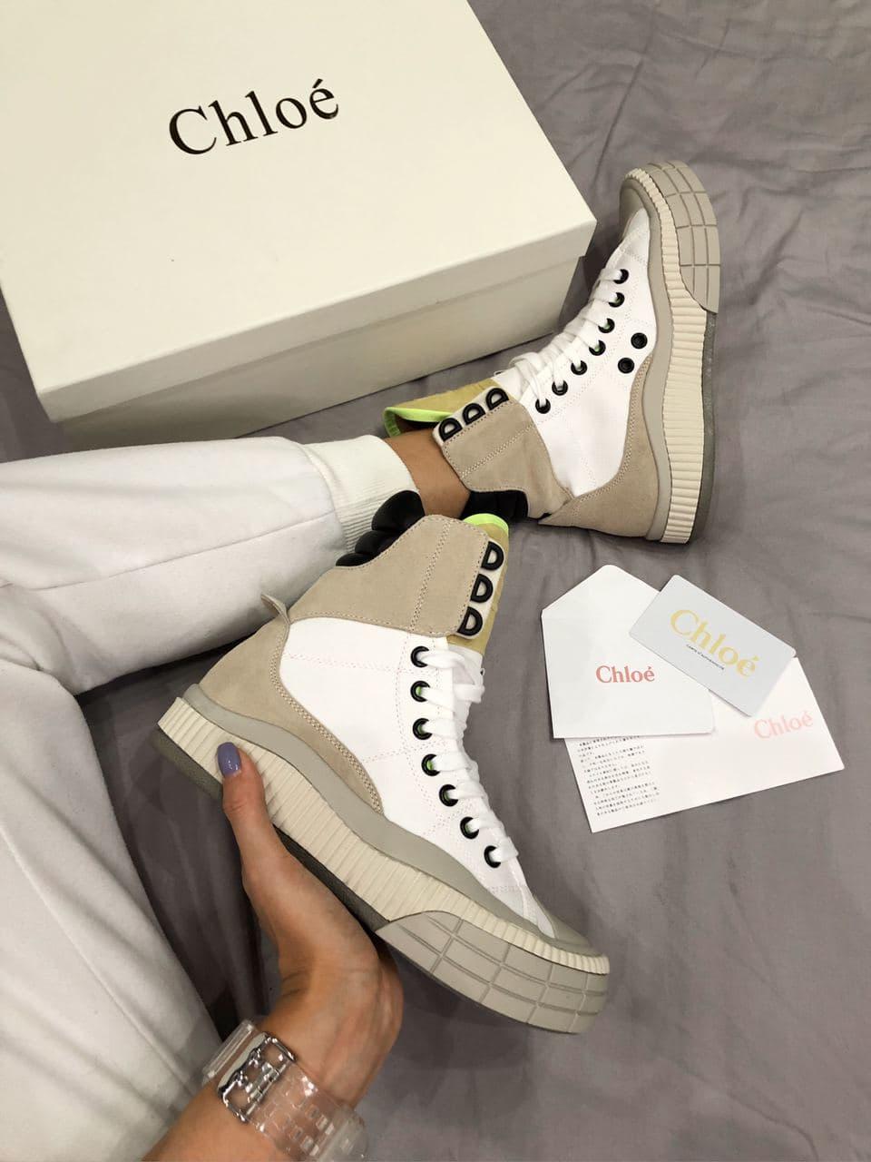 Chloé Clint High Top Neon Green