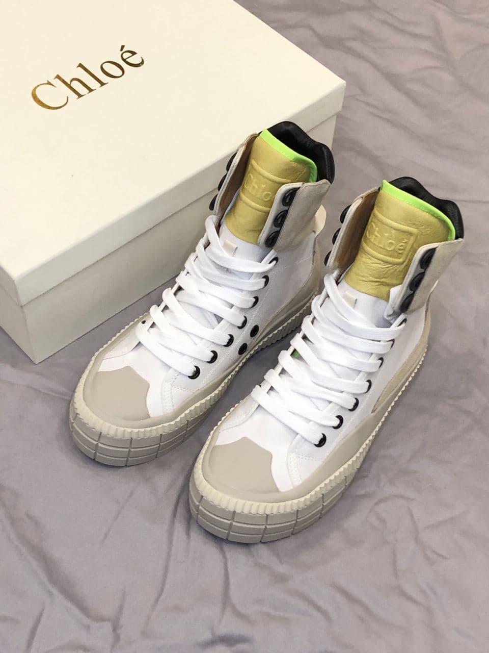 Chloé Clint High Top Neon Green