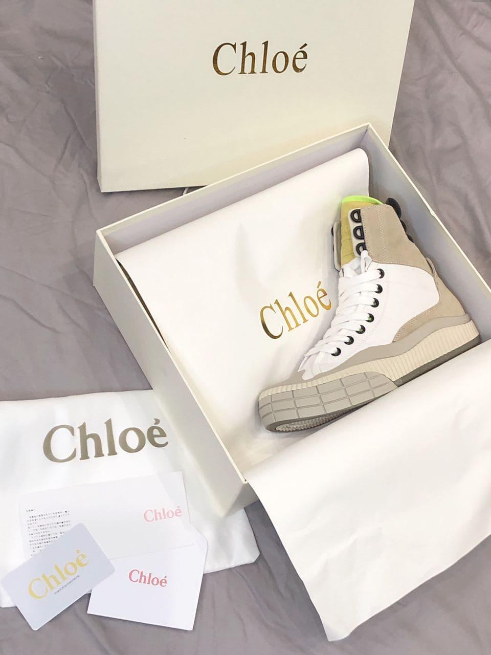 Chloé Clint High Top Neon Green