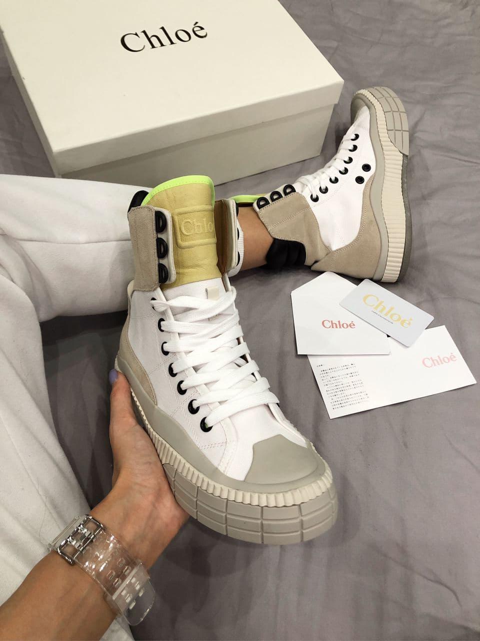 Chloé Clint High Top Neon Green