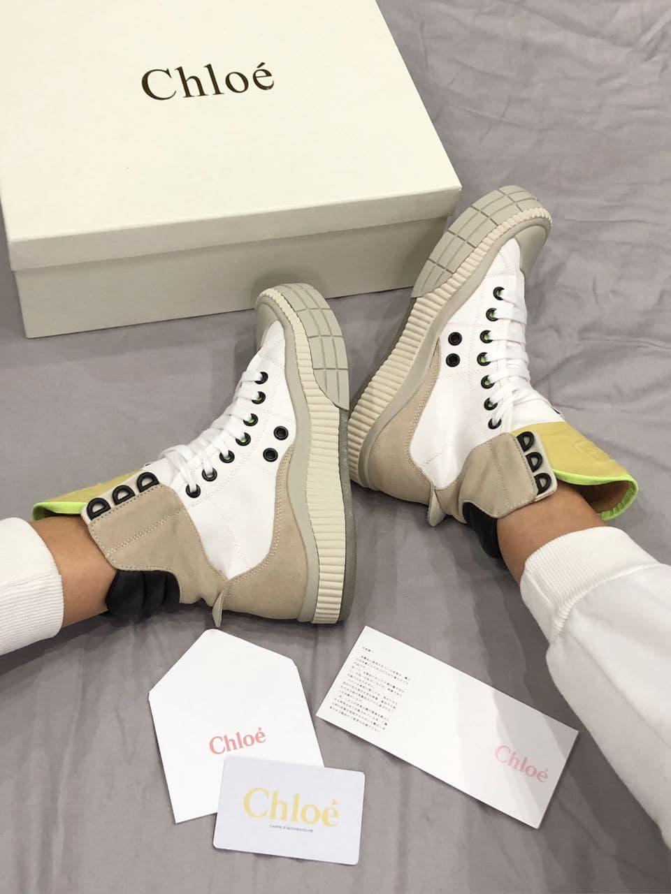 Chloé Clint High Top Neon Green