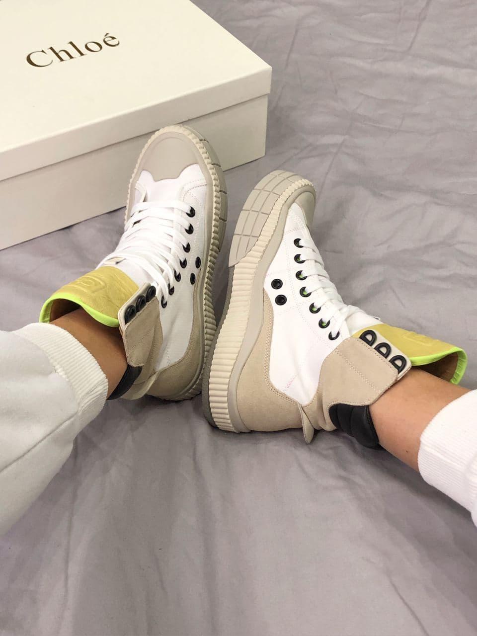 Chloé Clint High Top Neon Green