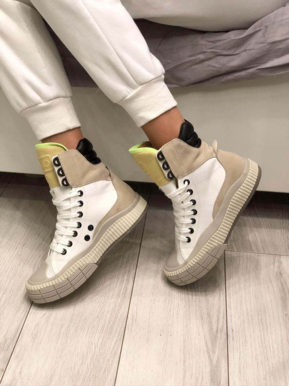 Chloé Clint High Top Neon Green