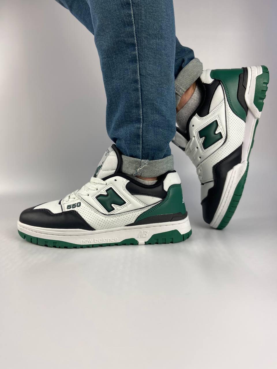 New Balance 550 White Green Black