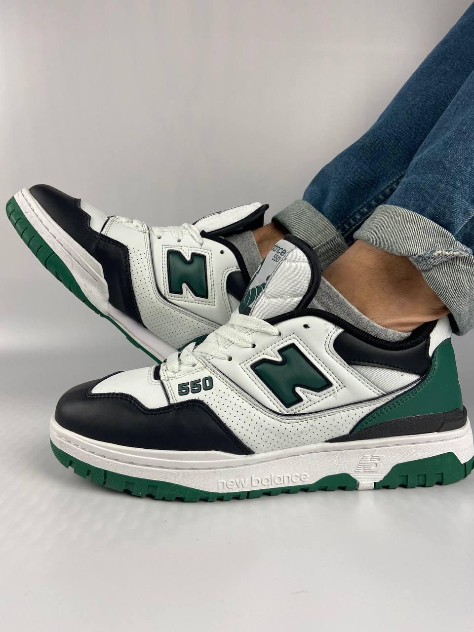 New Balance 550 White Green Black