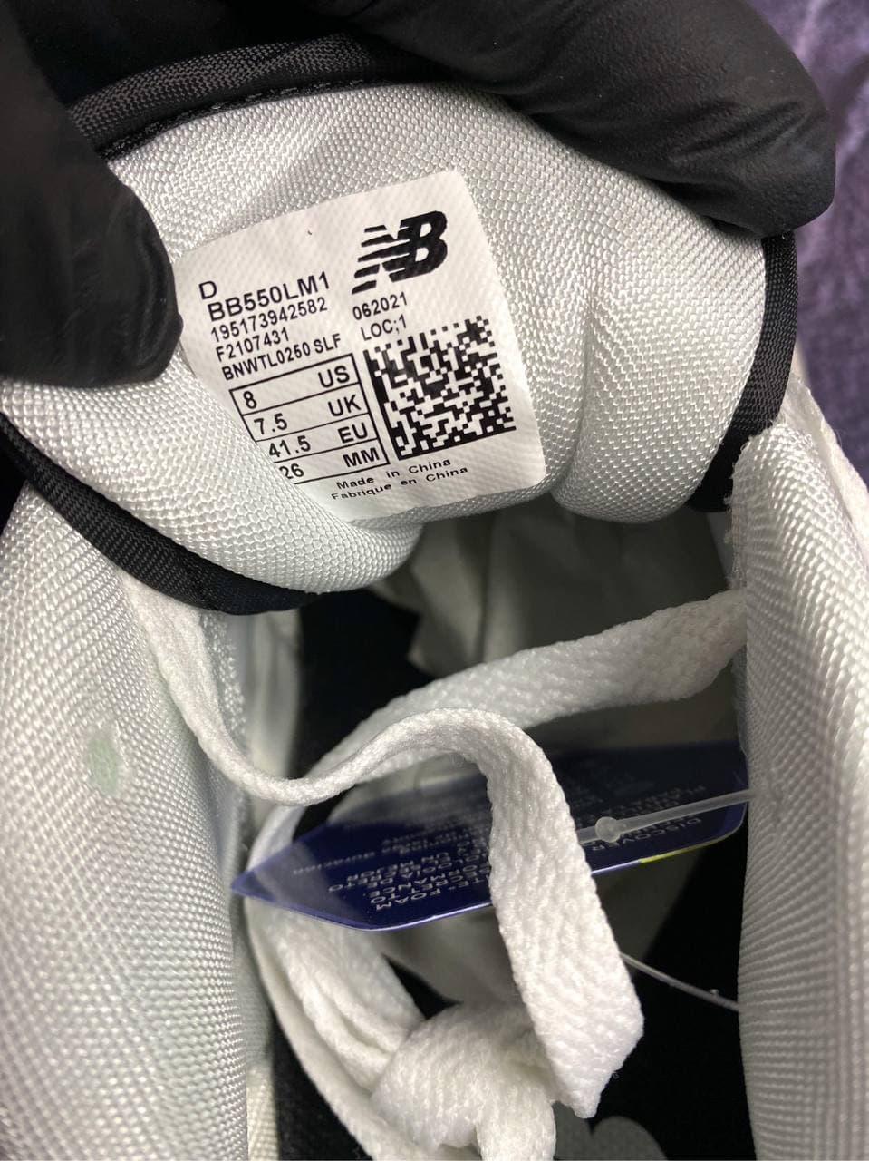 New Balance 550 White Black