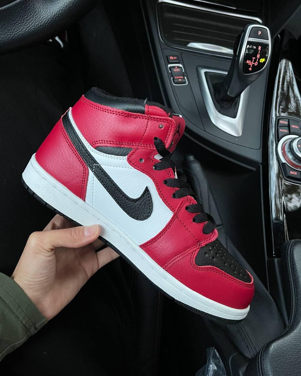 Nike Air Jordan 1 red black FUR (RF)