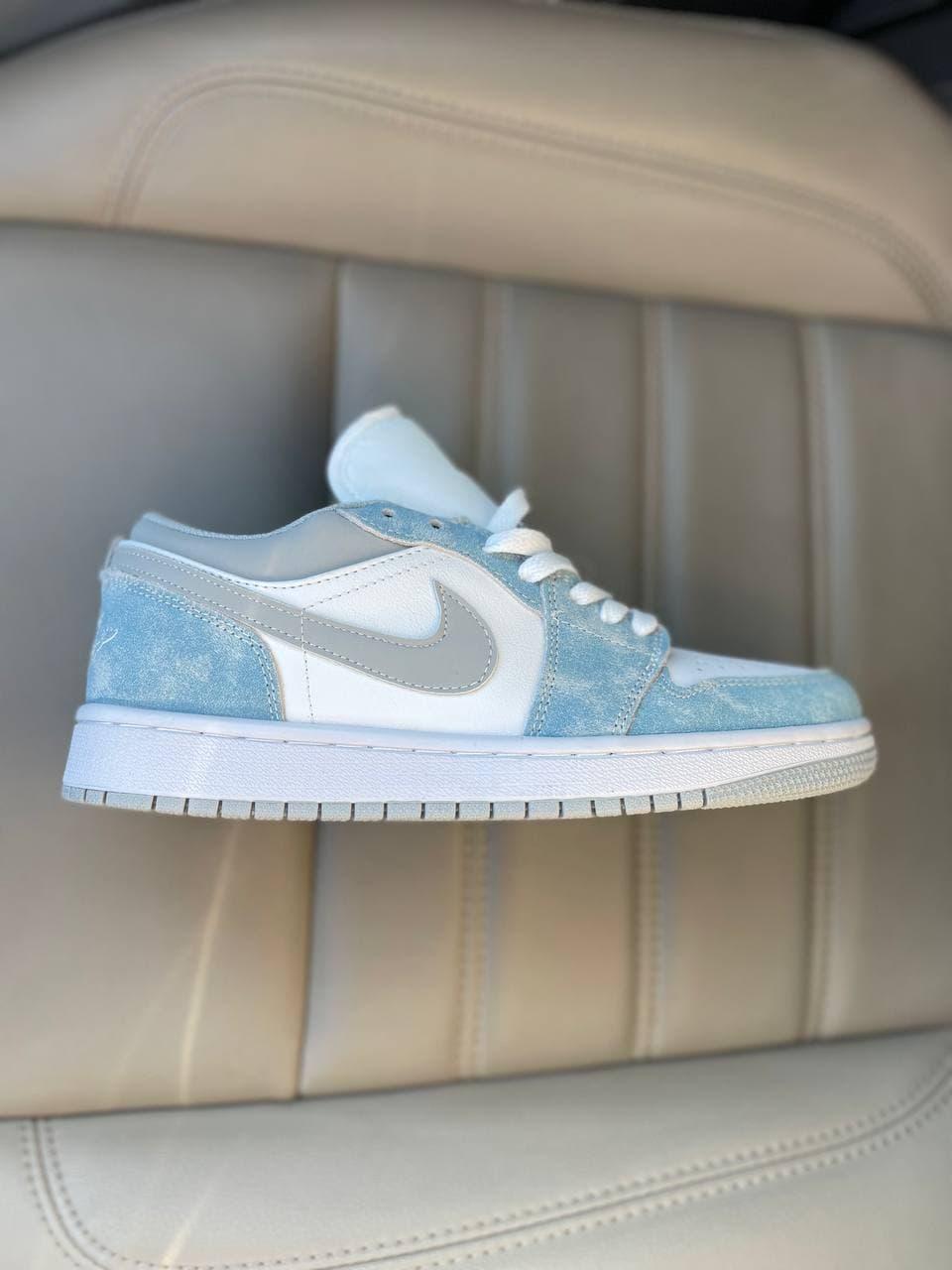 Nike Air Jordan Retro 1 Low Blue White Grey
