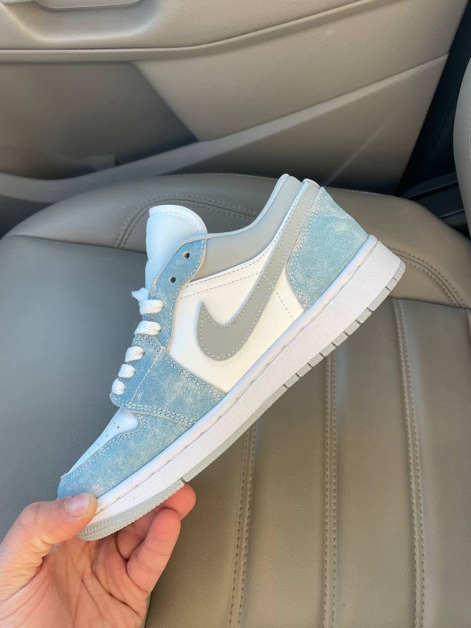 Nike Air Jordan Retro 1 Low Blue White Grey