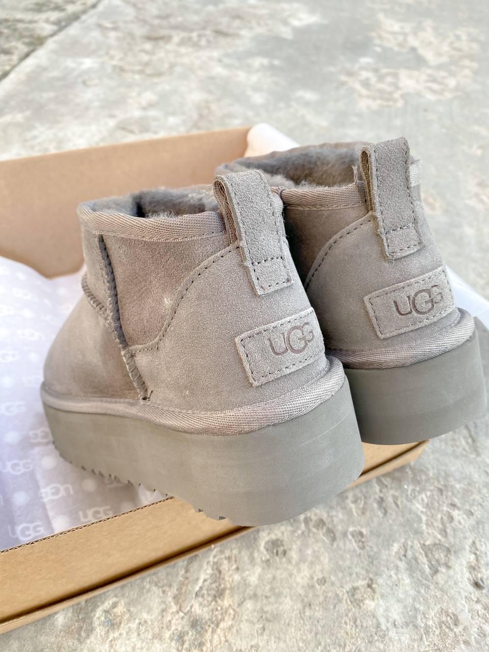 UGG Ultra Mini Platform Light Grey