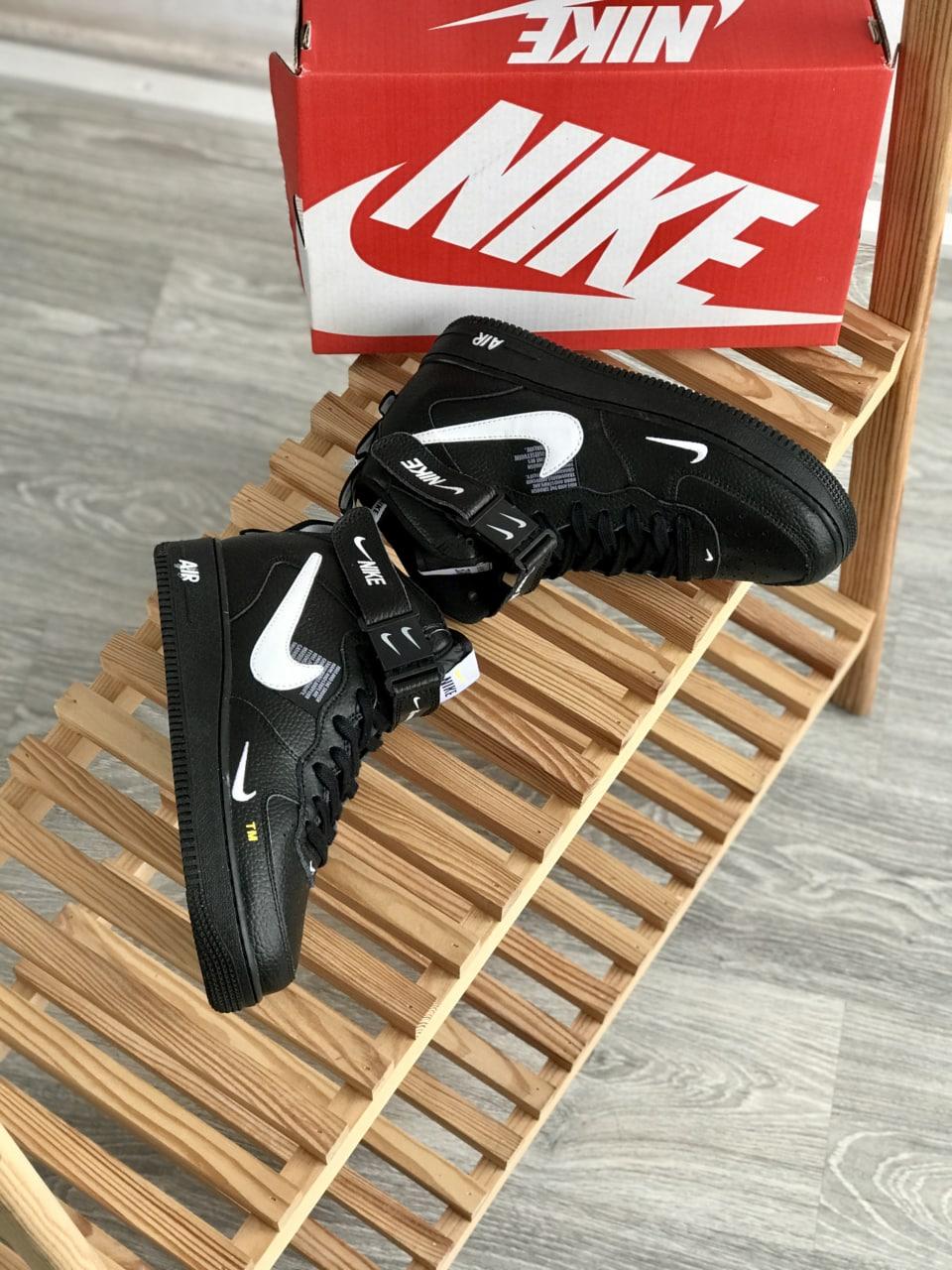 Nike Air Force 1 High Black White TN