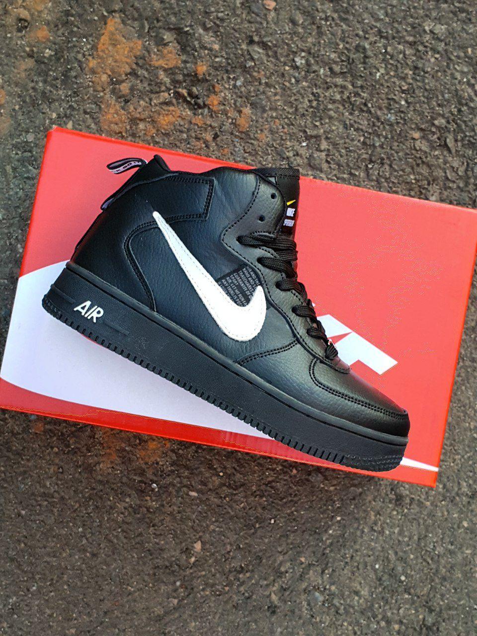 Nike Air Force 1 High Winter Black White