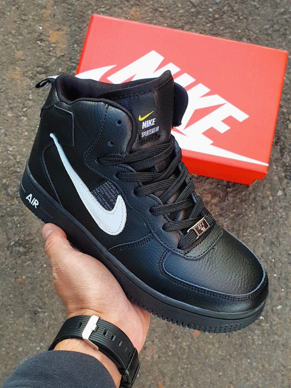 Nike Air Force 1 High Winter Black White