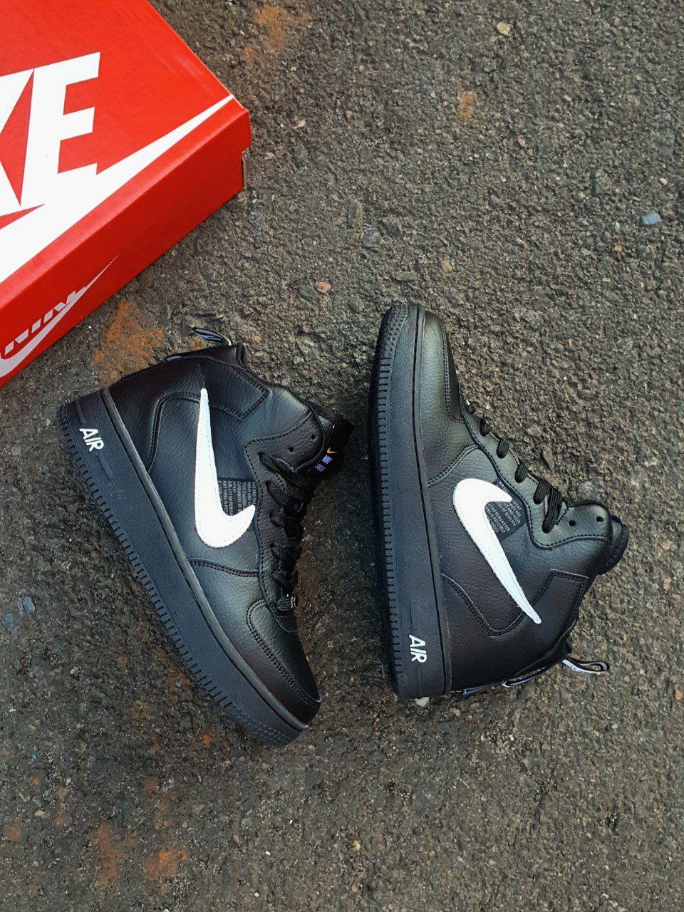 Nike Air Force 1 High Winter Black White