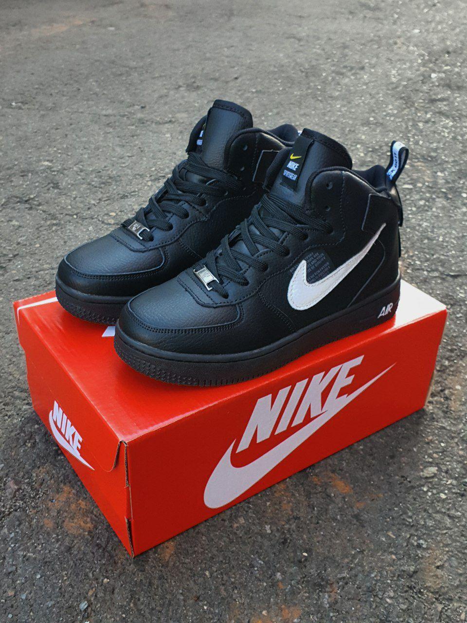 Nike Air Force 1 High Winter Black White