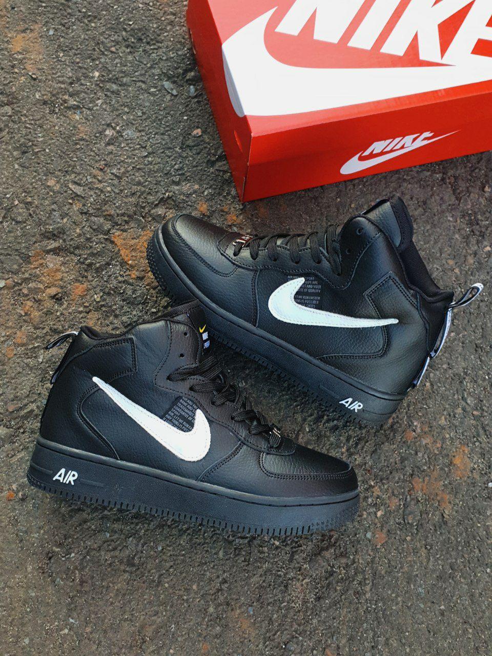 Nike Air Force 1 High Winter Black White