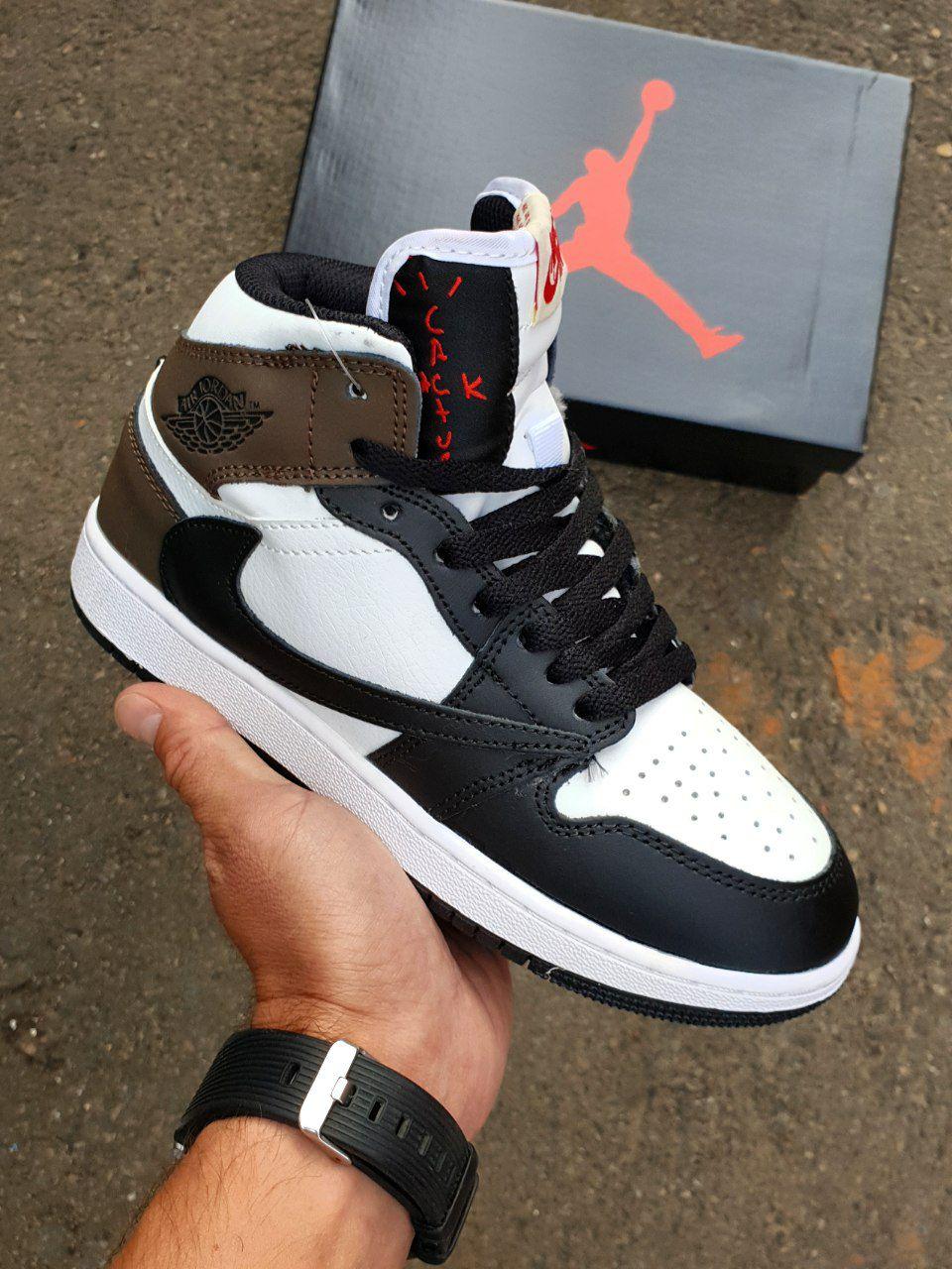 Nike Air Jordan 1 High × Travis Scott Black Brown