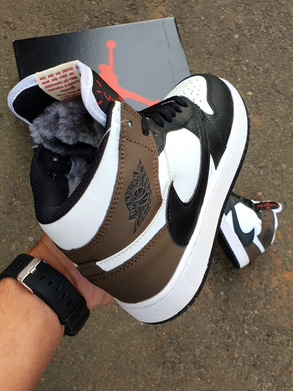 Nike Air Jordan 1 High × Travis Scott Black Brown