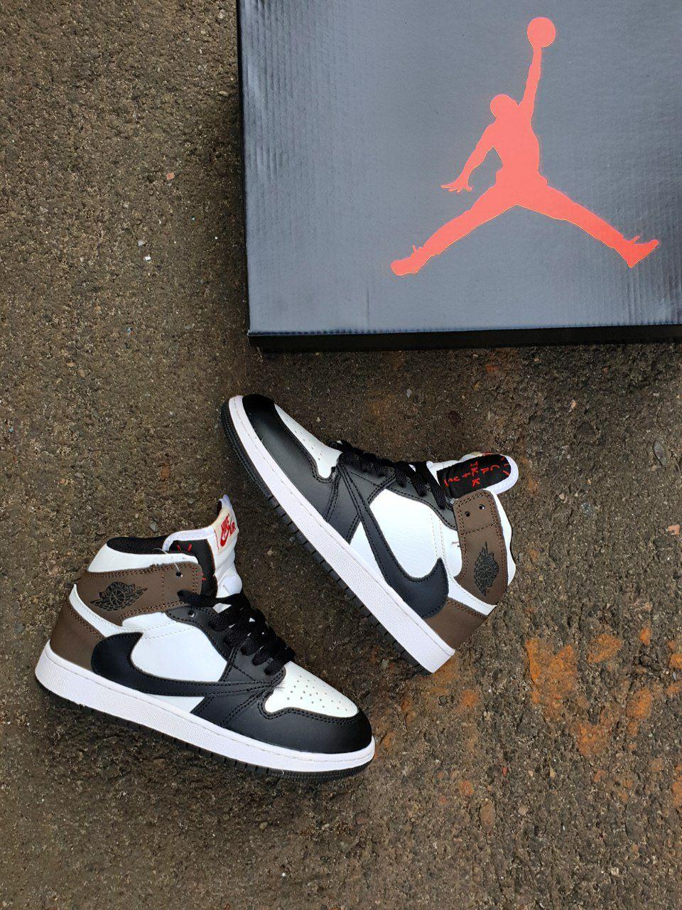 Nike Air Jordan 1 High × Travis Scott Black Brown