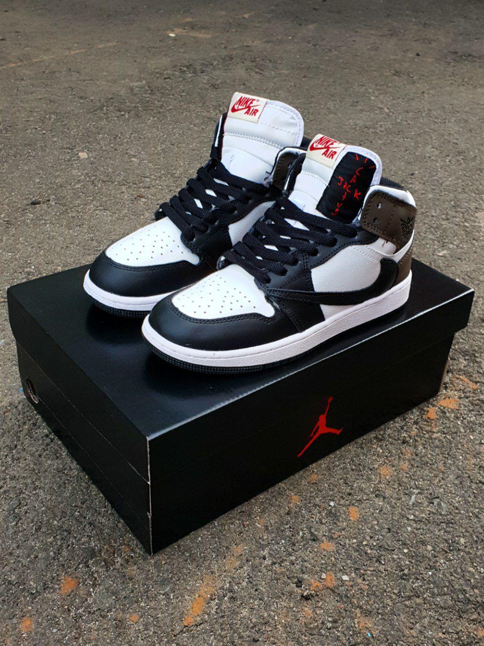 Nike Air Jordan 1 High × Travis Scott Black Brown