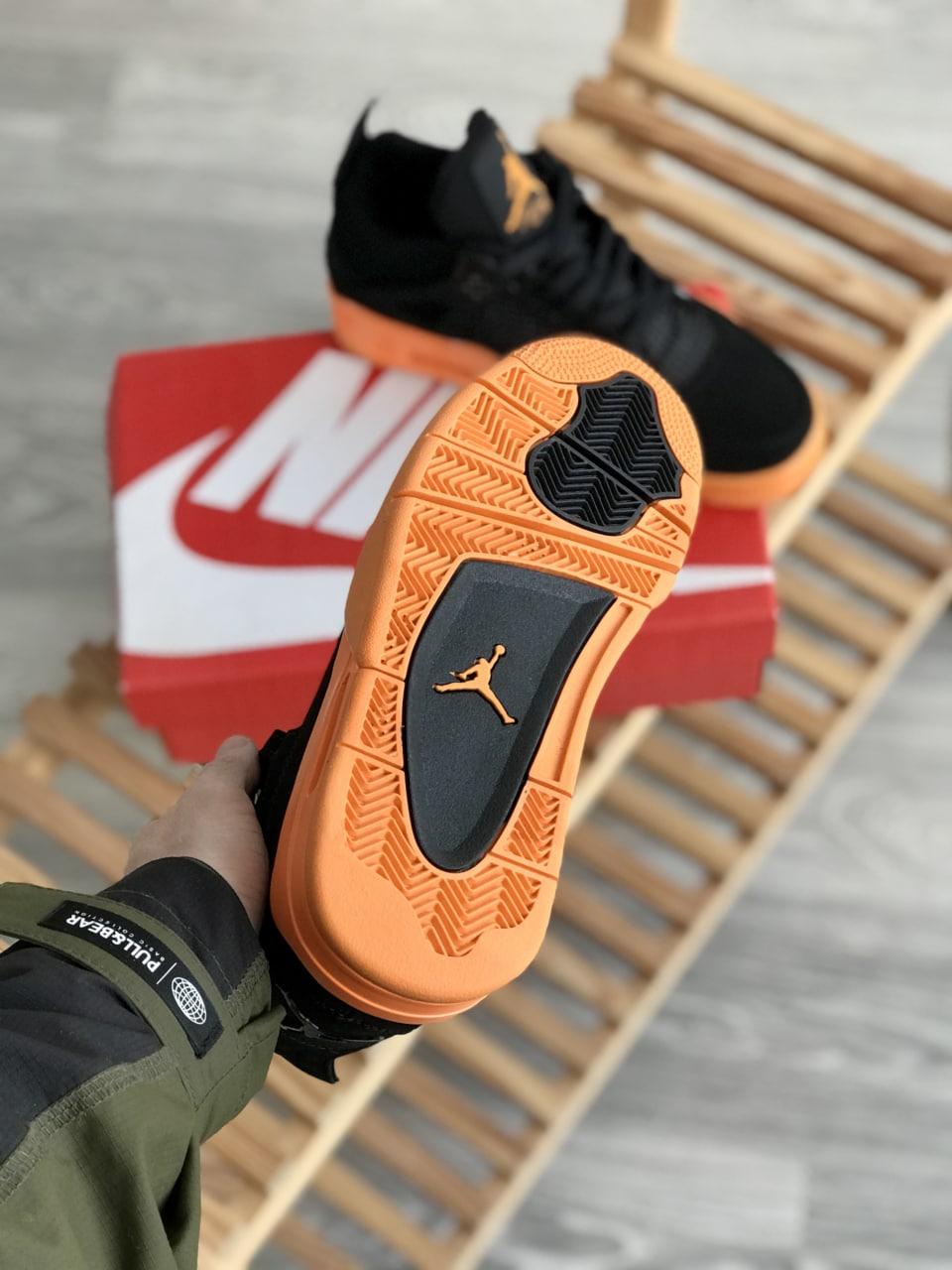 Nike Air Jordan Retro 4 Black Orange