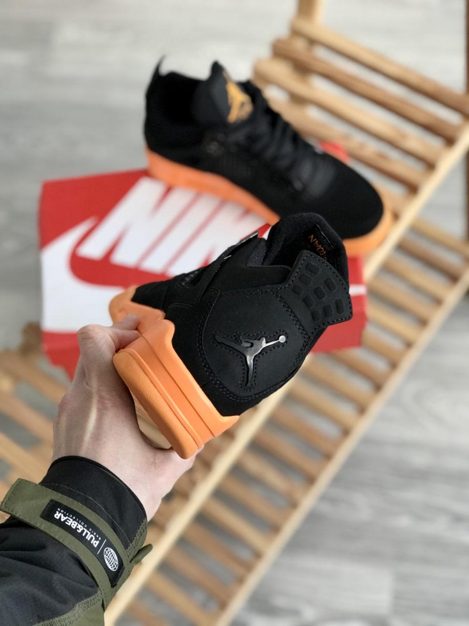 Nike Air Jordan Retro 4 Black Orange