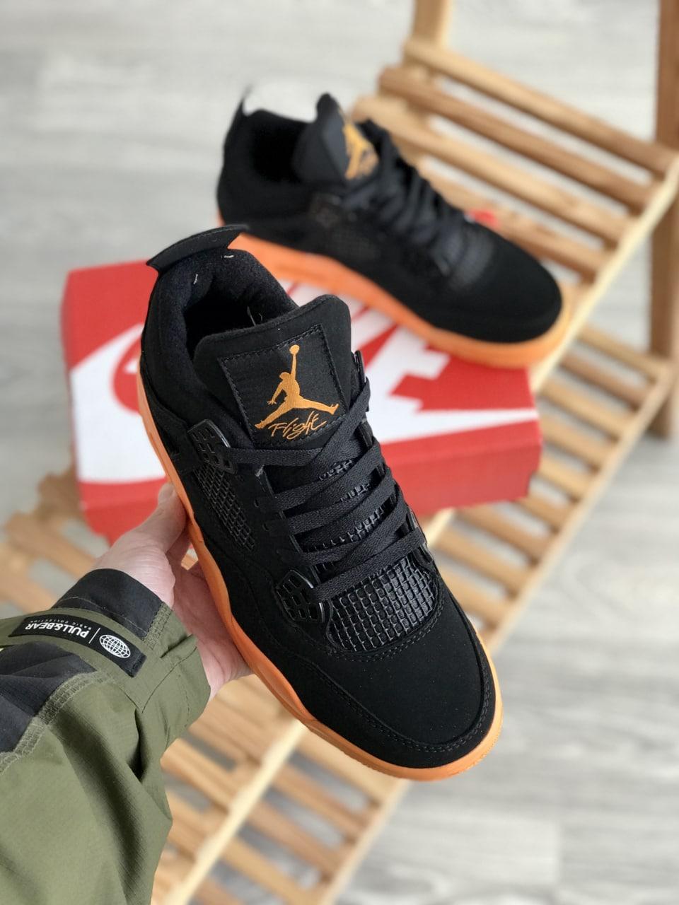 Nike Air Jordan Retro 4 Black Orange