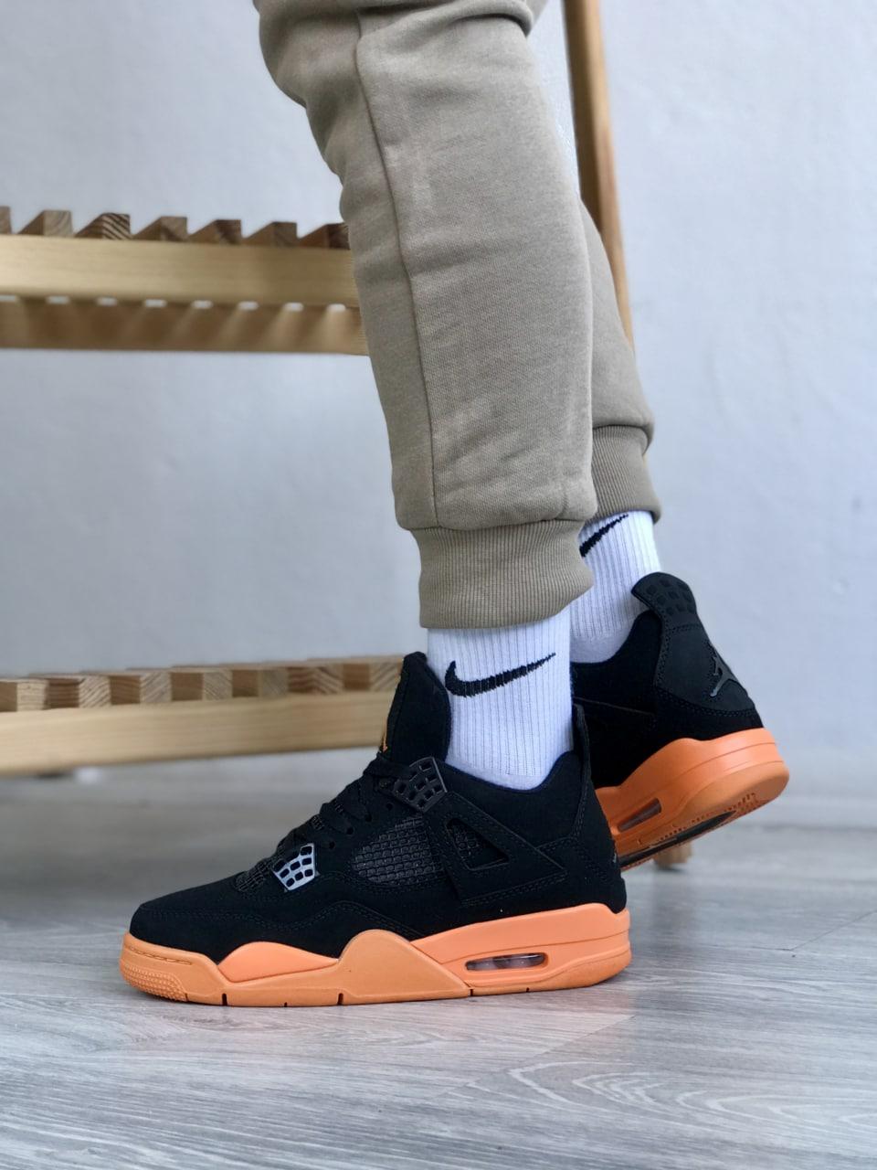 Nike Air Jordan Retro 4 Black Orange