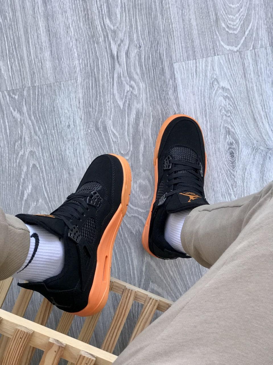 Nike Air Jordan Retro 4 Black Orange