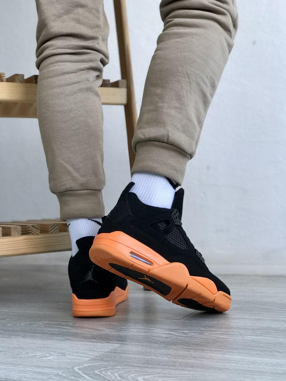 Nike Air Jordan Retro 4 Black Orange