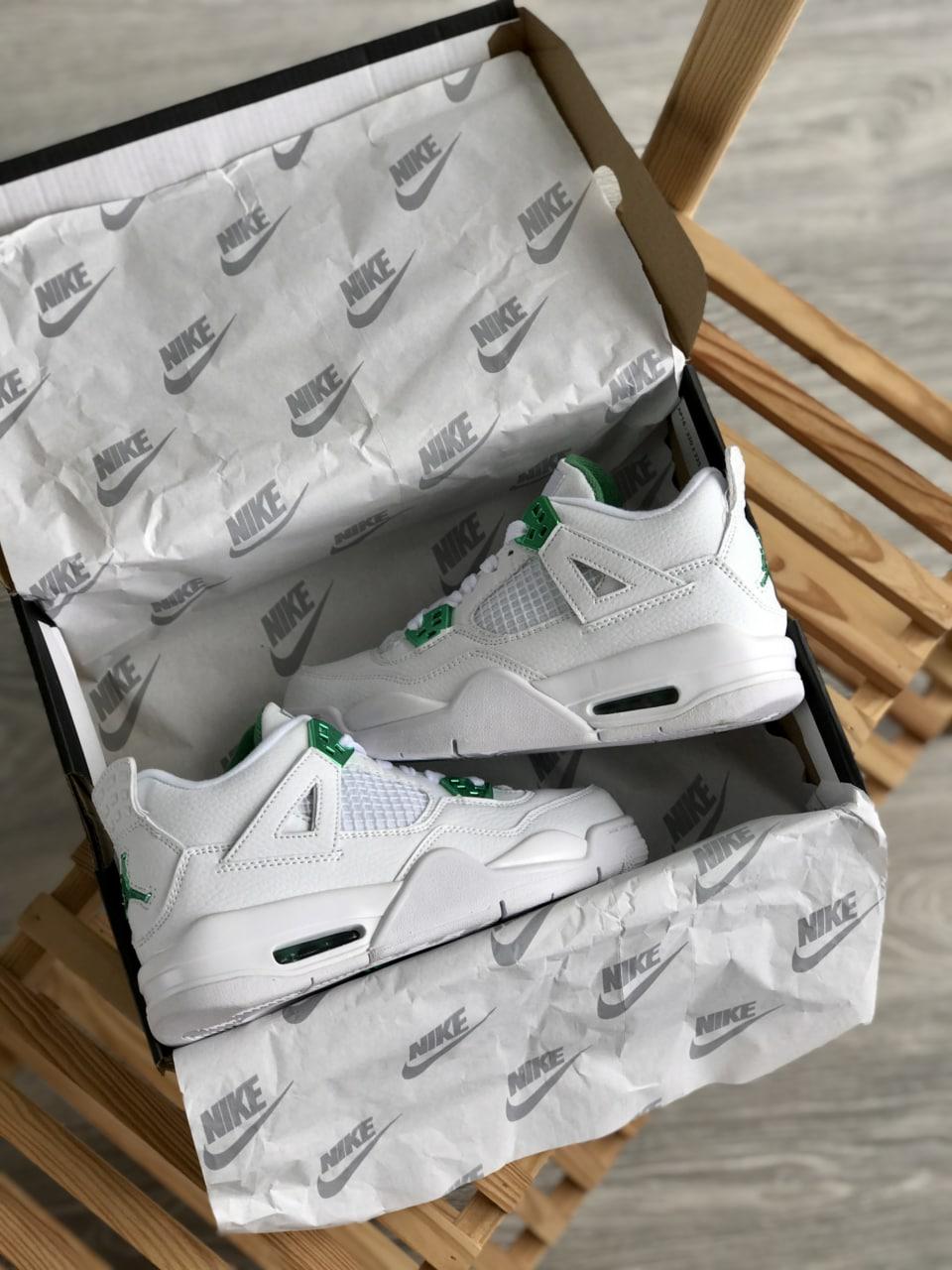 Nike Air Jordan Retro 4 White Green
