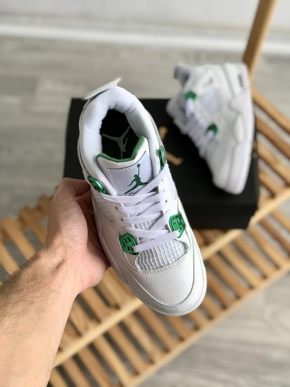 Nike Air Jordan Retro 4 White Green