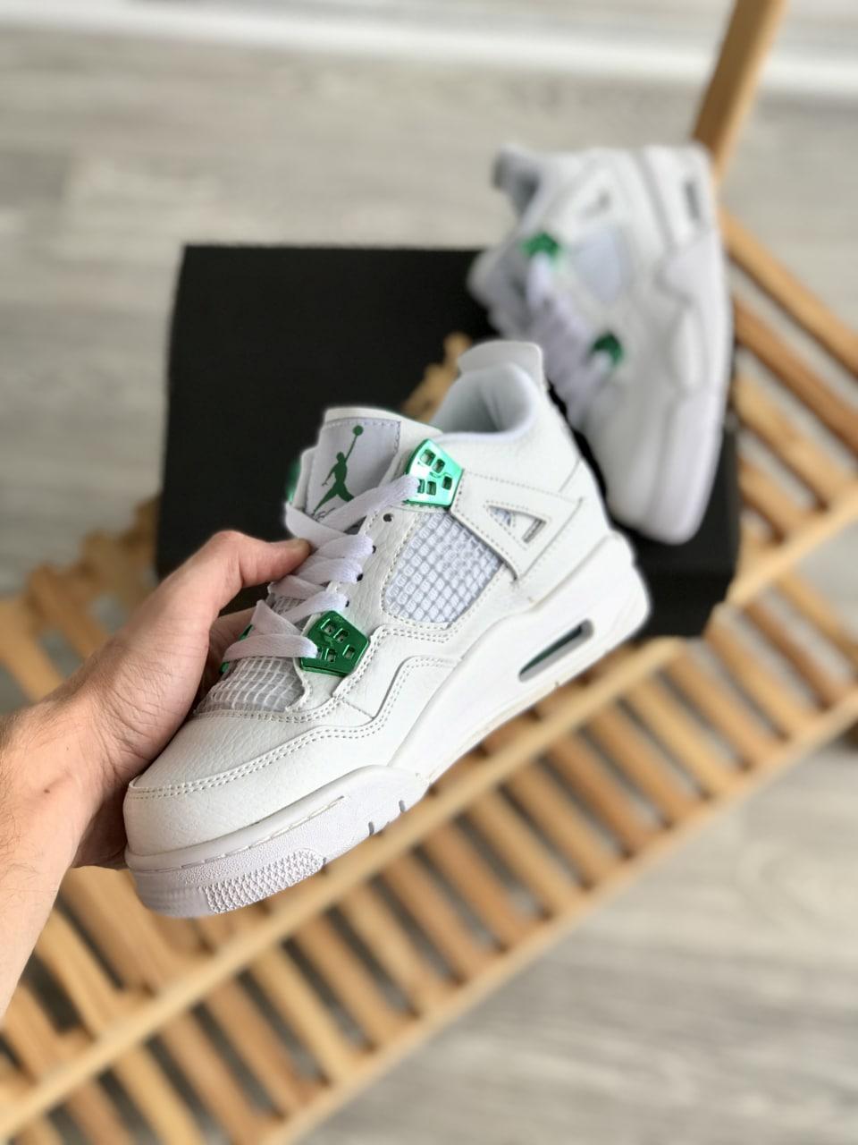 Nike Air Jordan Retro 4 White Green