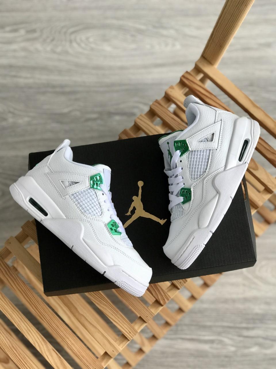 Nike Air Jordan Retro 4 White Green
