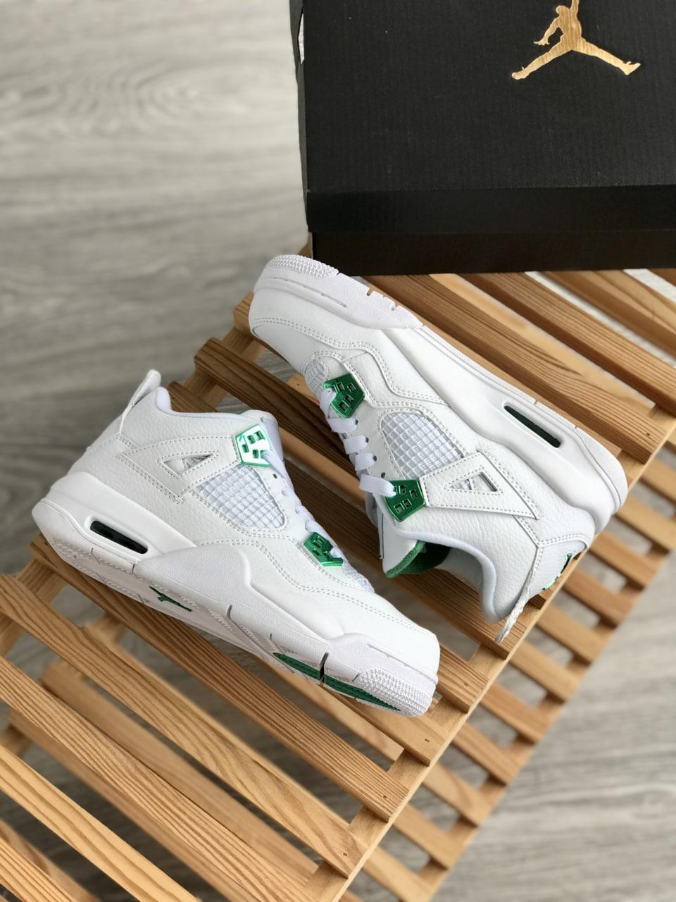 Nike Air Jordan Retro 4 White Green