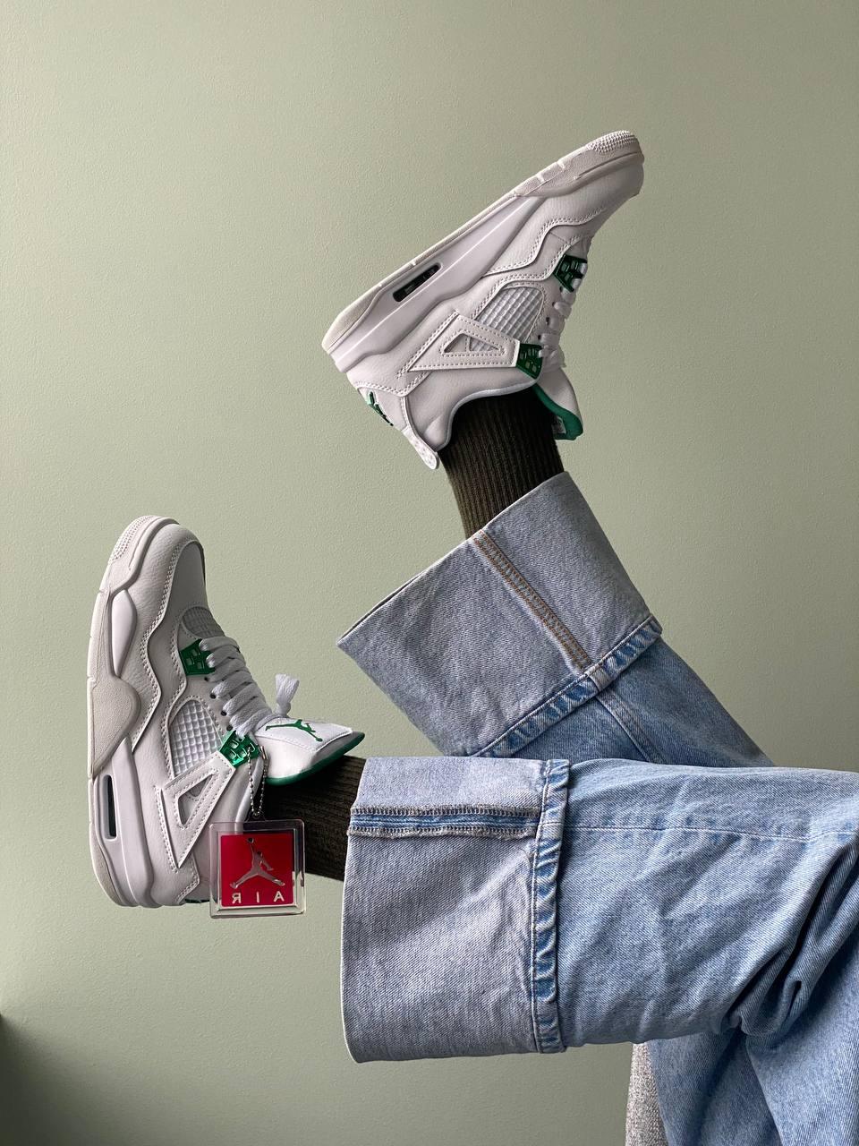 Nike Air Jordan Retro 4 White Green