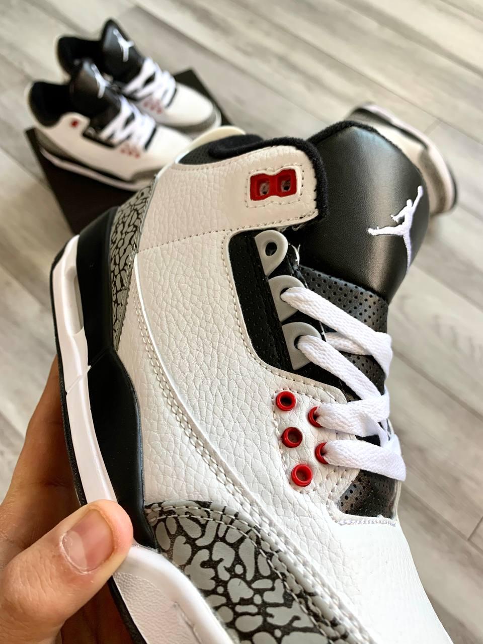 Nike Air Jordan 3 White Grey Black