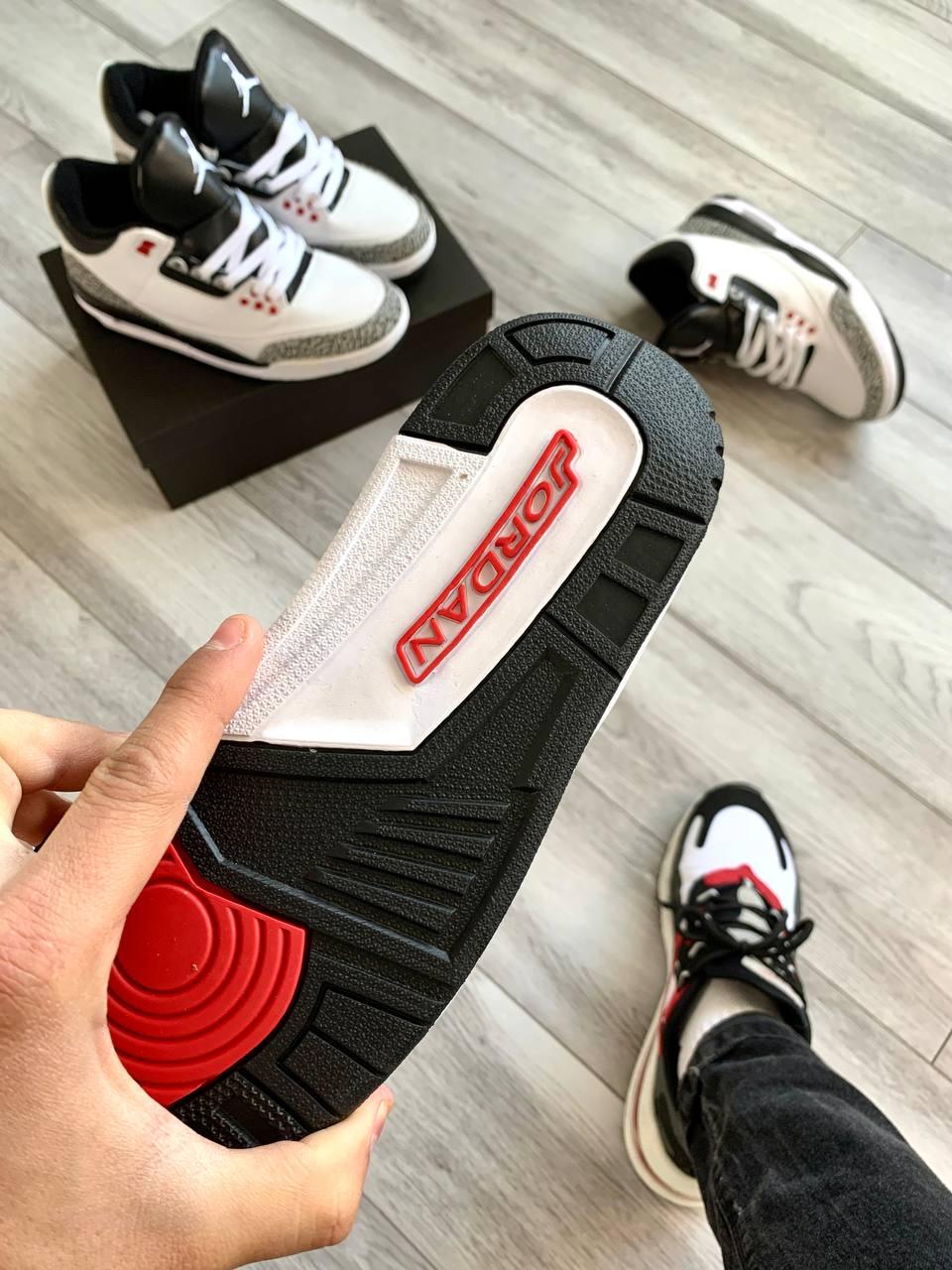 Nike Air Jordan 3 White Grey Black