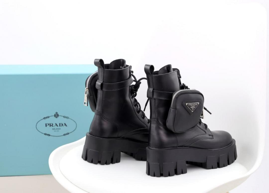 Prada Monolith Boots Black