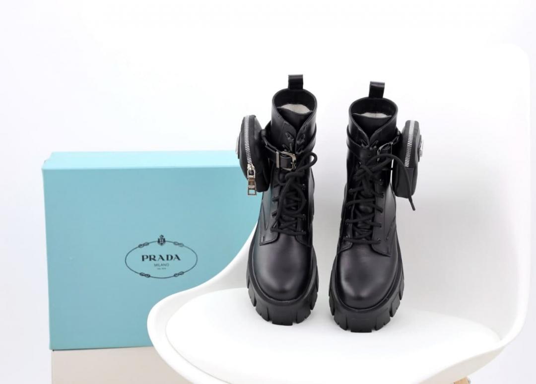 Prada Monolith Boots Black